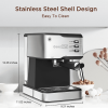 950W Semi-automatic coffee machine 20Bar espresso machine is compatible with ESE POD capsule filter and milk foam machine steam bar 1 cup / 2 cup stea