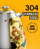 1.7L / 57.5 oz electric kettle food grade 304 stainless steel, instrument type dial thermometer flower watermark painting process fast boiling 1200W c