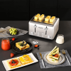 Wide Slot Multi Slice 4 pcs Toaster Dual Control Panel 1.5in4 Slots 6 Type Toast Cover Set High Lift Bar Bagel / Thaw / Cancel 3 features vintage sty