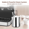 950W Semi-automatic coffee machine 20Bar espresso machine is compatible with ESE POD capsule filter and milk foam machine steam bar 1 cup / 2 cup stea