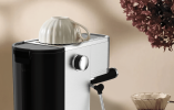 950W Semi-automatic coffee machine 20Bar espresso machine is compatible with ESE POD capsule filter and milk foam machine steam bar 1 cup / 2 cup stea
