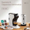 450W electric milk foam, cold sparkling chocolate mixer, cold / hot latte cappuccino 300ml, milk heater 360¬∞, rotating base removable hot and cold fo