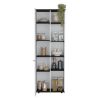 Hoyt Kitchen Pantry Storage Cabinet With and Five Interior and Exterior Shelves